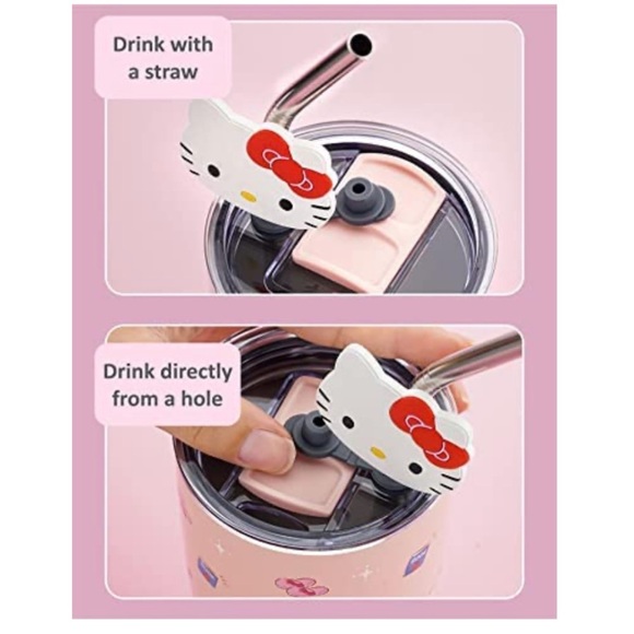 Sanrio Cinnamoroll Stainless Steel Hot/cold 20 oz Tumbler With Straw - Picture 2 of 5